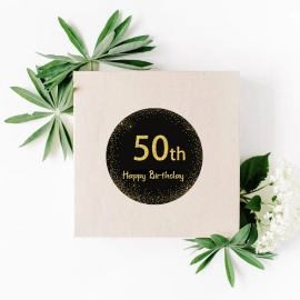 50th Happy Birthday Stickers Party Decorations 50days Kids Adult 50 Years Old Birthday Celebration Seal Labels Sticker