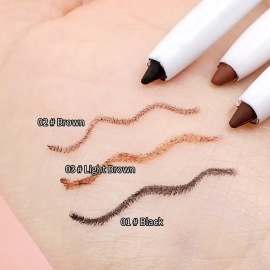 Black Brown Quick Drying Eyeliner Waterproof Matte Eyeliner Gel Pen Soft Smooth Lasting Eye Line Pencil High Pigment Eyes Makeup